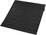 Vliestapete Steinoptik schwarz B/L: ca. 53x1005 cm