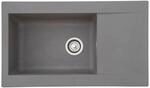 Respekta Einbausp&uuml;le Denver 86 x 50 G Beton grau Mineralite B/H/T: ca. 86x20x50 cm