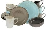 CreaTable Kombiservice Nature Scandinavia multicolor Keramik 16 tlg.