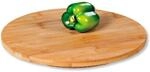 Kesper Dreh und Servierplatte natur Bambus H/L: ca. 35x3 cm