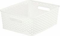 Curver Aufbewahrungskorb creme B/H/L: ca. 35,4x13,3x29,6 cm