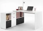 Schreibtisch wei&szlig; B/H/T: ca. 136x74x66,5 cm