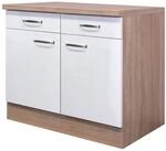Unterschrank Valero wei&szlig; Hochglanz B/H/T: ca. 100x86x60 cm