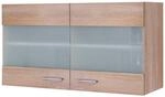 Glash&auml;ngeschrank Samoa wei&szlig; Eiche Nachbildung B/H/T: ca. 100x54,8x32 cm