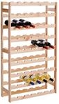 Zeller Weinregal f&uuml;r 54 Flaschen natur Kiefer B/H/L: ca. 25x118x67,5 cm