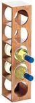 Zeller Weinregal f&uuml;r 5 Flaschen natur Bambus B/H/L: ca. 12,5x53x13,5 cm