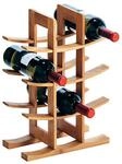 Zeller Weinregal f&uuml;r 12 Flaschen natur Bambus B/H/L: ca. 16x42x30 cm