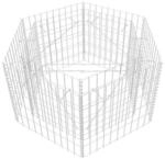 Gabionen-Hochbeet silber Stahl B/H/L: ca. 90x50x100 cm