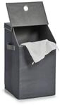 Zeller W&auml;schesammler anthrazit Polyester B/H/L: ca. 34x60x34 cm