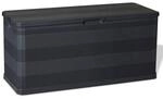 vidaXL Aufbewahrungsbox schwarz Kunststoff B/H/T/L: ca. 45x56x45x117 cm