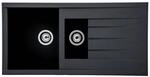 Respekta Einbausp&uuml;le Houston 100 x 50 S schwarz Mineralite B/H/T: ca. 100x21x50 cm