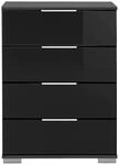 Nachtkonsole Easy Plus Graphit schwarz B/H/T: ca. 52x74x38 cm