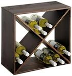 Kesper Weinregal stapelbar natur Holz B/H/T: ca. 50x50x25 cm