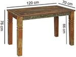 Esstisch natur B/H/T: ca. 120x76x70 cm