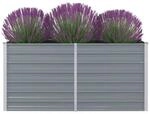 Hochbeet grau Metall B/H/L: ca. 80x77x160 cm