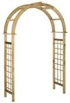 Gartenbogen braun H/T/L: ca. 215x58x130 cm