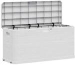 vidaXL Aufbewahrungsbox hellgrau Kunststoff B/H/T/L: ca. 45x56x45x117 cm