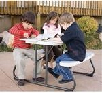 Lifetime Picknickgarnitur Kids Lichtgrau Stahl B/H/L: ca. 90x54x86 cm