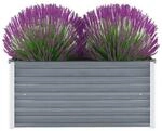 Hochbeet grau Stahl B/H/L: ca. 40x45x100 cm