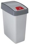 keeeper Abfalleimer silber B/H/L: ca. 24x47,5x39,5 cm