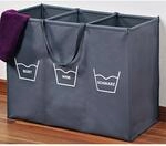 Kesper W&auml;schesammler grau Polyester B/H/L: ca. 36x60x74 cm