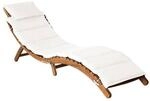vidaXL Gartenliege braun Polyester B/H/L: ca. 55x64x184 cm