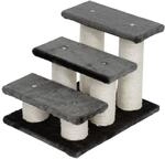 PawHut Katzentreppe grau Spanplatte B/H/L: ca. 35x34x45 cm