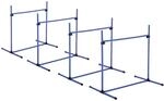 PawHut Agility H&uuml;rdenset blau Kunststoff B/H/L: ca. 65x95x95 cm