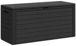 vidaXL Aufbewahrungsbox anthrazit Kunststoff B/H/T/L: ca. 44x55x44x116 cm