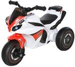HOMCOM Kinder-Motorrad wei&szlig; B/H/L: ca. 39x48x74 cm