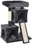 PawHut Kratzbaum dunkelgrau Spanplatte B/H/L: ca. 39x83x59 cm
