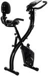 HOMCOM Fahrradtrainer schwarz Stahl