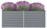 Hochbeet grau Metall B/H/L: ca. 80x45x160 cm