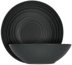 CreaTable Salatschale LAVA STONE dunkelgrau Steinzeug D: ca. 24 cm