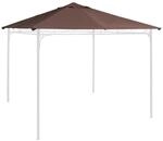 Outsunny Ersatzdach f&uuml;r Pavillon braun Polyester-Mischgewebe B/L: ca. 300x300 cm