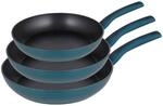 MICHELINO Pfannenset Nora petrol Aluminium 3 tlg.