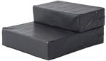 PawHut Hundetreppe schwarz Schaumstoff B/H/L: ca. 39x20x67 cm