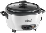 Russell Hobbs Reiskocher wei&szlig; Kunststoff Metall Glas B/H/L: ca. 21x19x15 cm