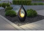 LED-Solarleuchte bronze Kunststoff B/H/T: ca. 13x50x26,5 cm