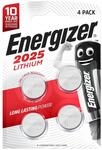 Energizer Knopfzelle Lithium CR2025 4er Pack