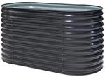 Westmann Hochbeet Oval anthrazit Metall B/H/L: ca. 80x82x160 cm