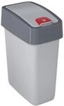 keeeper Abfalleimer silber B/H/L: ca. 29,5x36,5x18 cm
