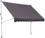 Outsunny Klemm-Markise grau B/H/L: ca. 300x280x150 cm