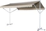 Outsunny Standmarkise creme Polyester-Mischgewebe B/H/L: ca. 294x250x295 cm