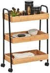 Zeller Rollwagen natur Bambus B/H/T: ca. 50x71x28 cm