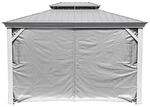Sojag Pavillon-Vorhang-Set Messina taupe Polyester