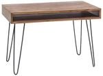 Schreibtisch natur schwarz matt B/H/T: ca. 110x76x60 cm