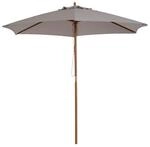 Outsunny Sonnenschirm grau Bambus H/D: ca. 230x250 cm