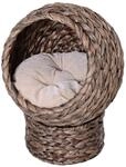PawHut Katzenkorb dunkelbraun Baumwolle B/H/L: ca. 33x52x42 cm