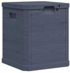 vidaXL Aufbewahrungsbox anthrazit Kunststoff B/H/T/L: ca. 44x50x44x42,5 cm